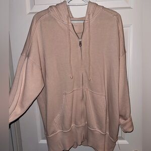Aerie Blush Zip-Up Hoodie